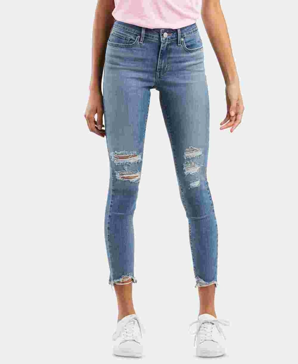 Levi's Women's 711 Skinny Ankle Jeans Blue Size 24