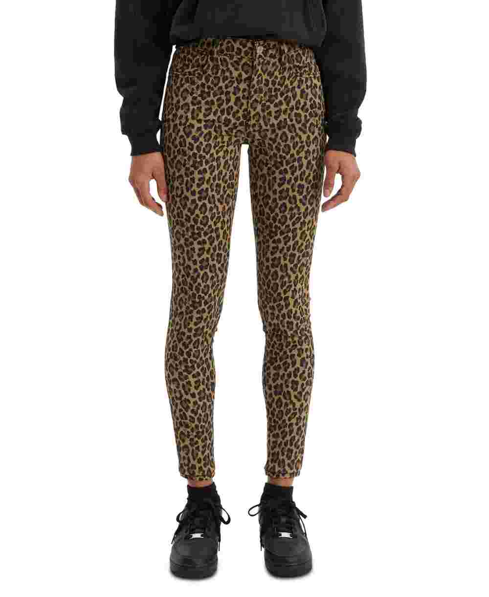 Levi's Women's 720 Animal Printed Super Skinny Jeans Brown Size 24