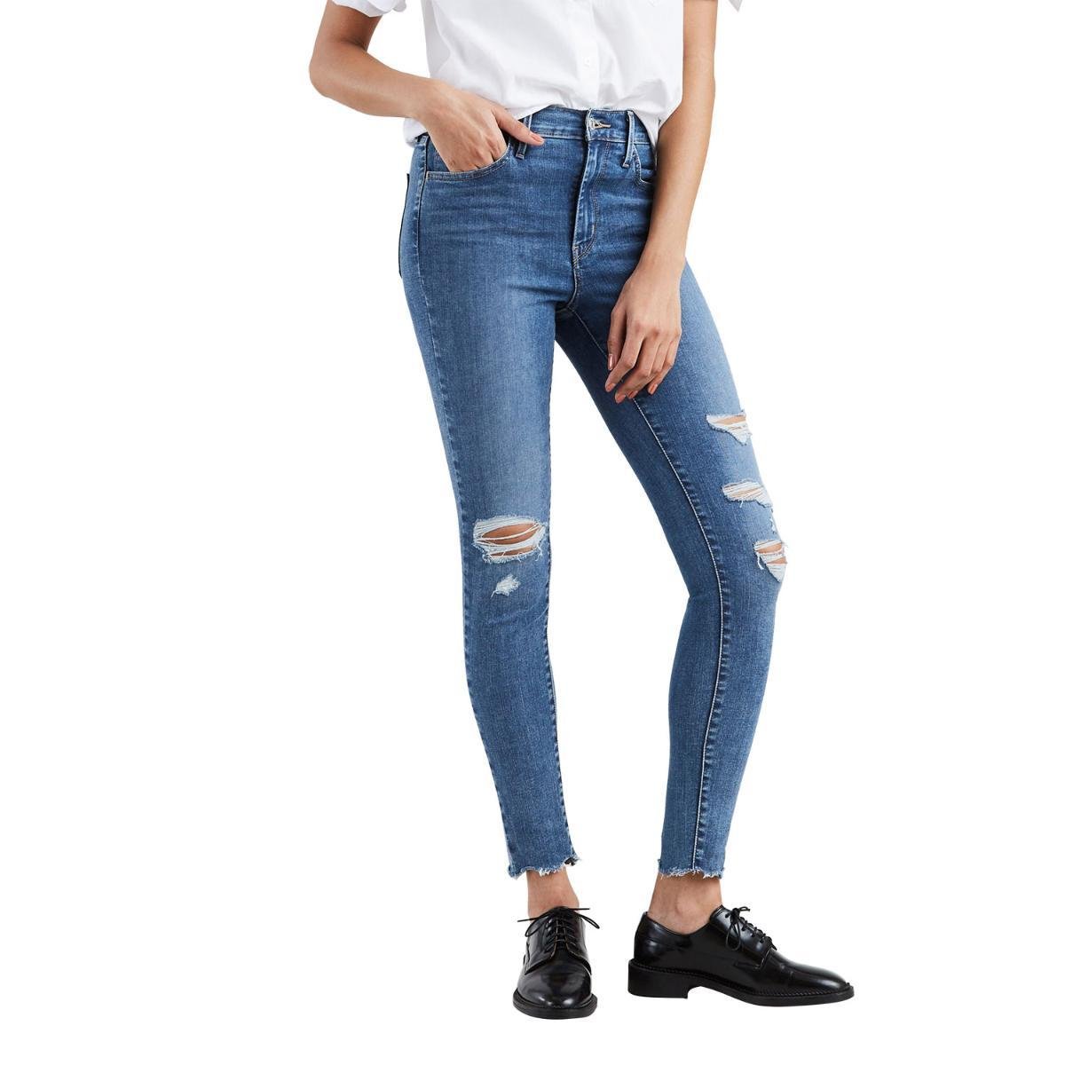 Levi's Women's 720 High-Rise Super-Skinny Jeans Blue Size 25x30