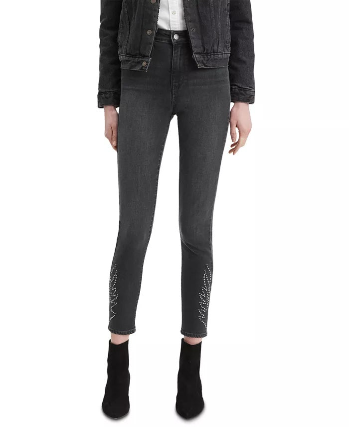Levi's Women's 721 High-Rise Skinny Ankle Jeans Black Size 26