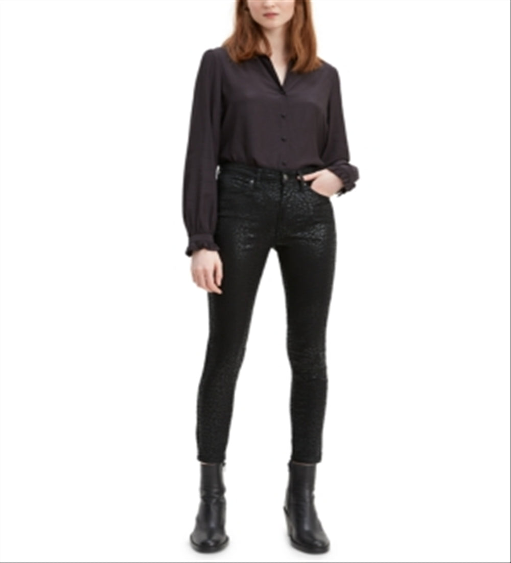 Levi's Women's 721 High Rise Skinny Ankle Jeans Black Size 29