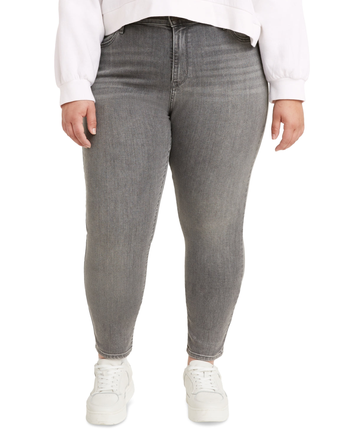 Levi's Women's 721 High Rise Skinny Jeans Gray Size 24W