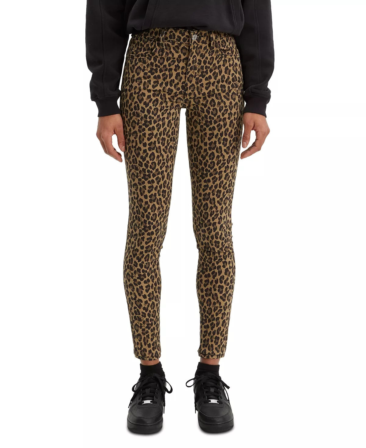 Levi's Women's Animal Printed Super Skinny Jeans Brown Size 27