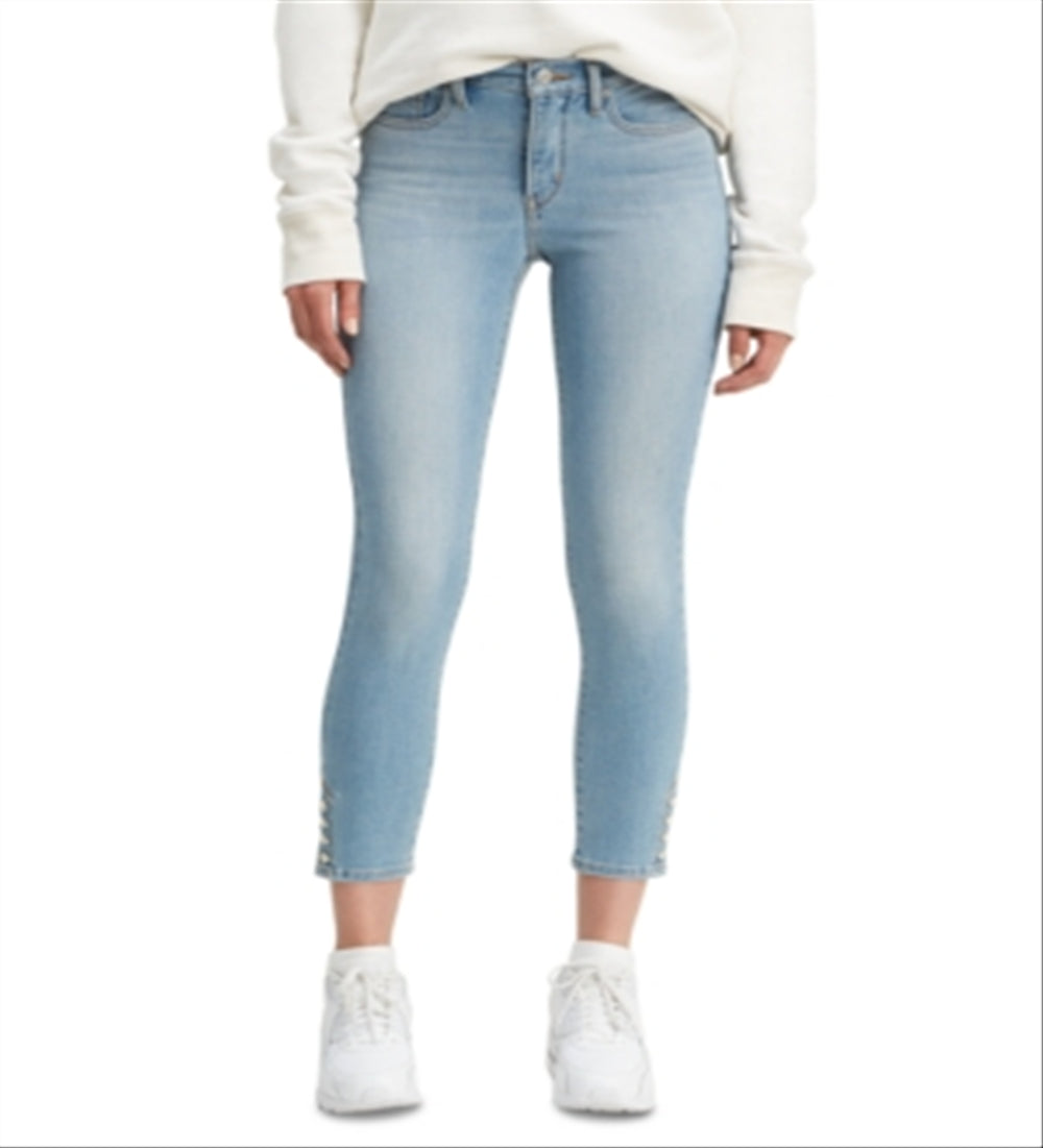 Levi's Women's Ankle Snap Skinny Jeans Blue Size 32