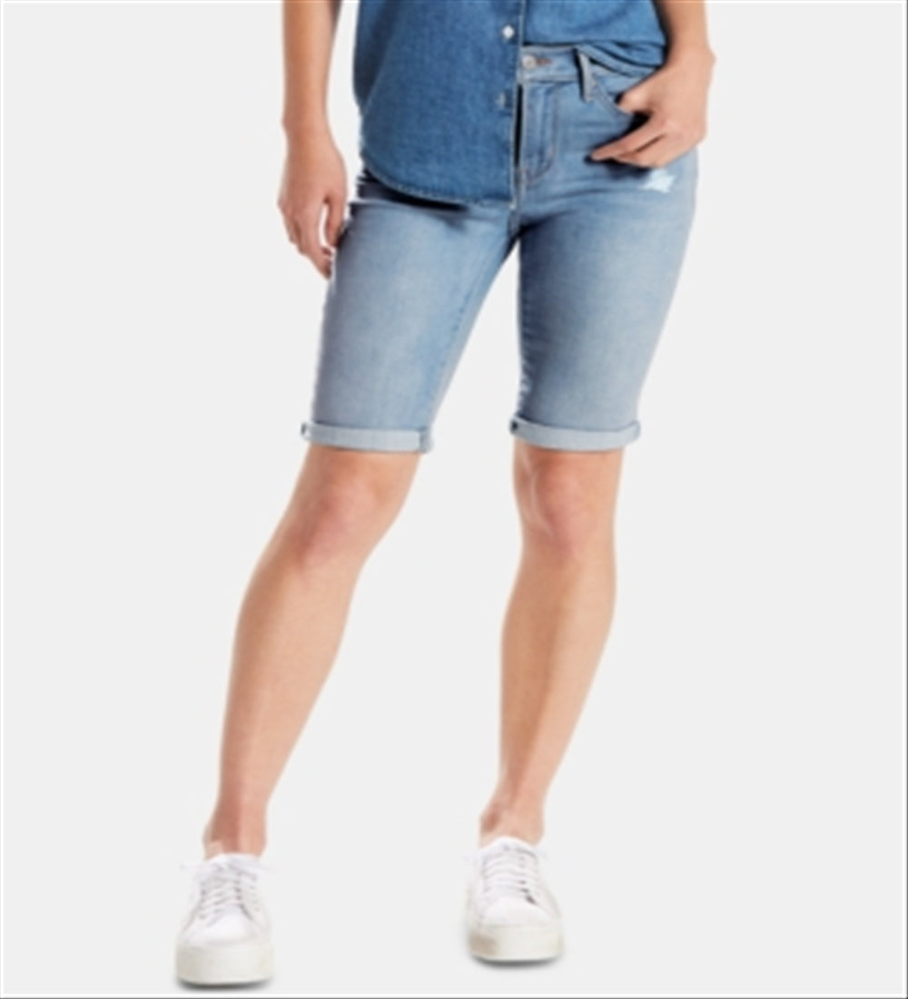 Levi's Women's Bermuda Shorts Blue Size 24