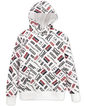 Levi's Women's Boy's Fleece Logo Hoodie Choose White Size 6