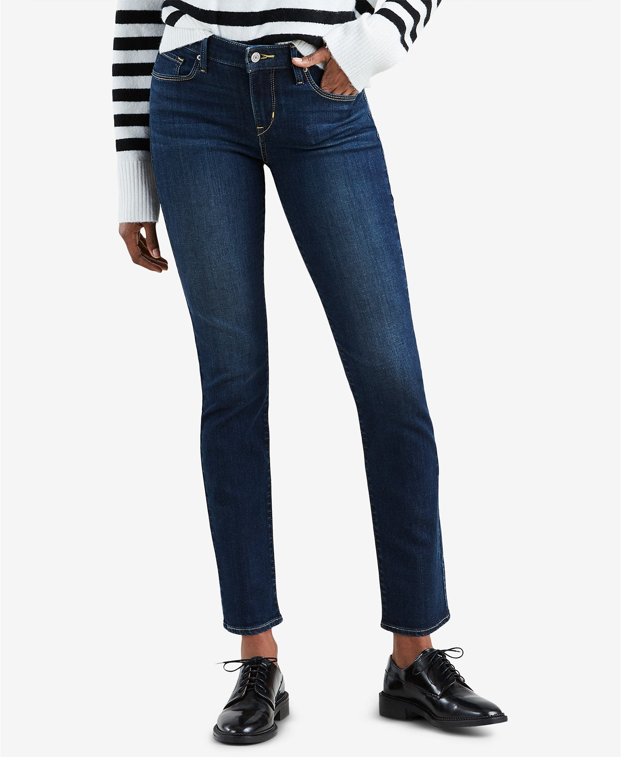 Levi's Women's Classic Mid Rise Skinny Med Blue Size Medium