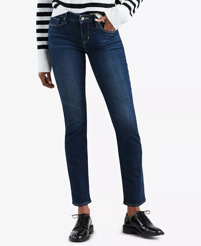 Levi's Women's Classic Modern Mid Rise Skinny Jeans Blue Size 16