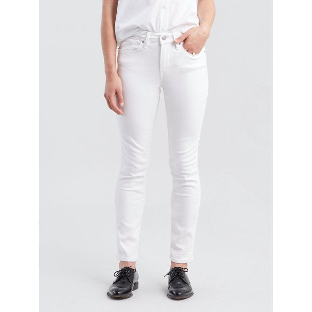 Levi's Women's Classic Modern Mid Rise Skinny Jeans White Size 14