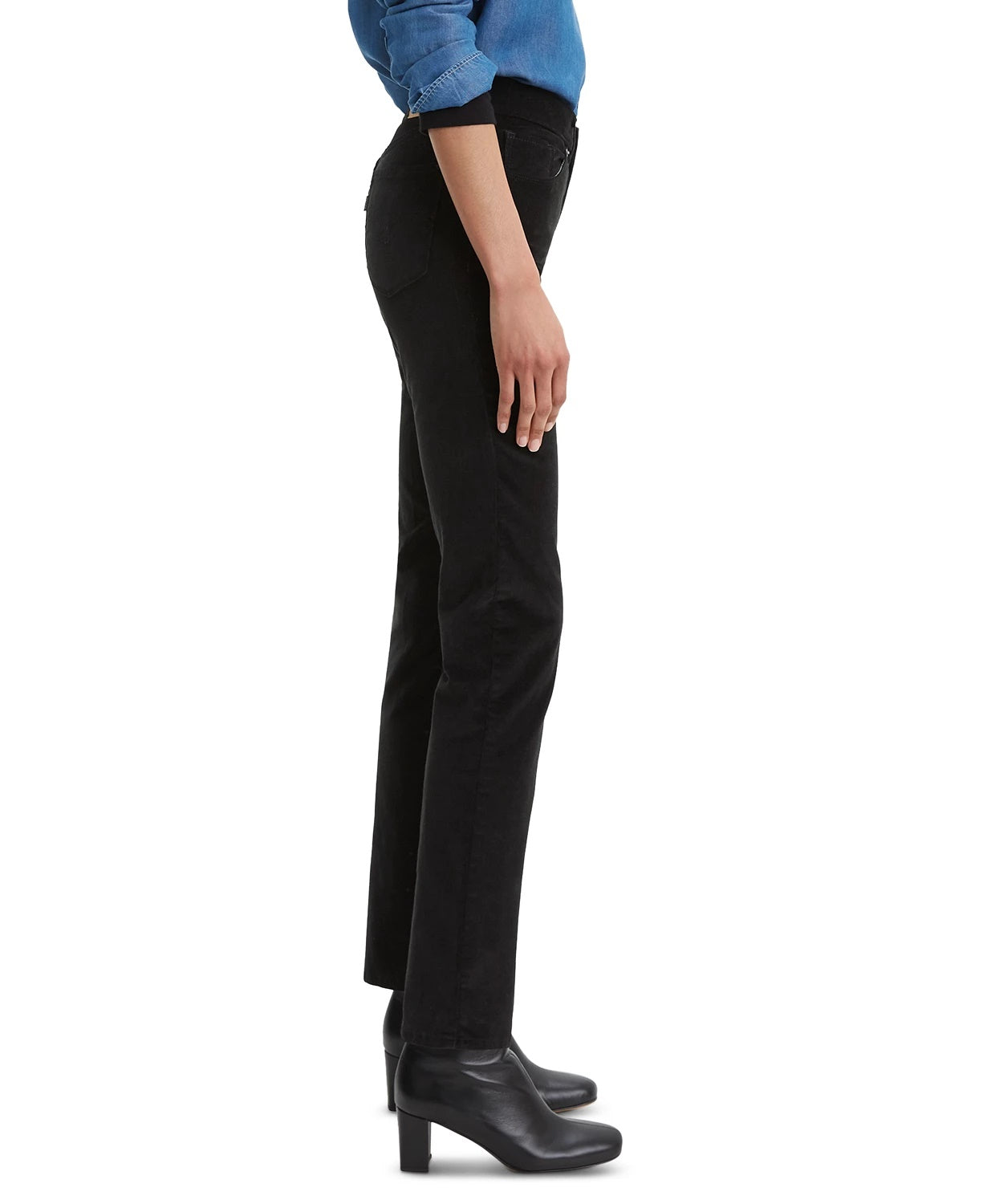 Levi's Women's Classic Straight-Leg Corduroy Jeans Black Size 12AV/MD/RG
