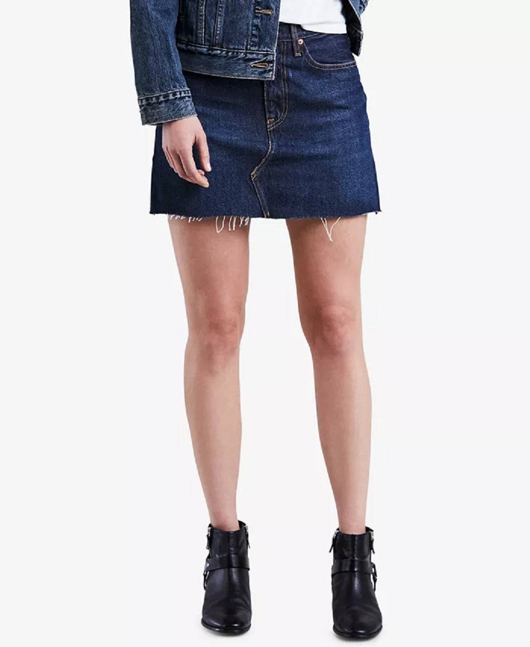 Levi's Women's Cotton Denim Mini Skirt Blue Size 30