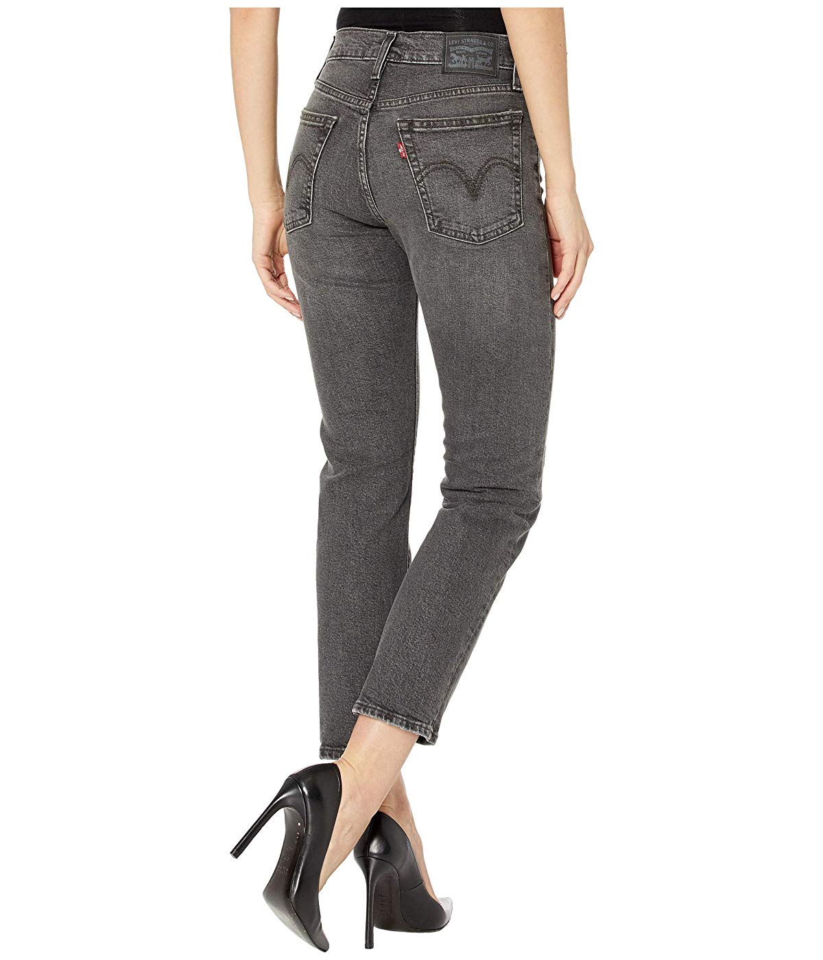 Levi's Women's Cropped Button Fly Jeans Grey Size 31X26
