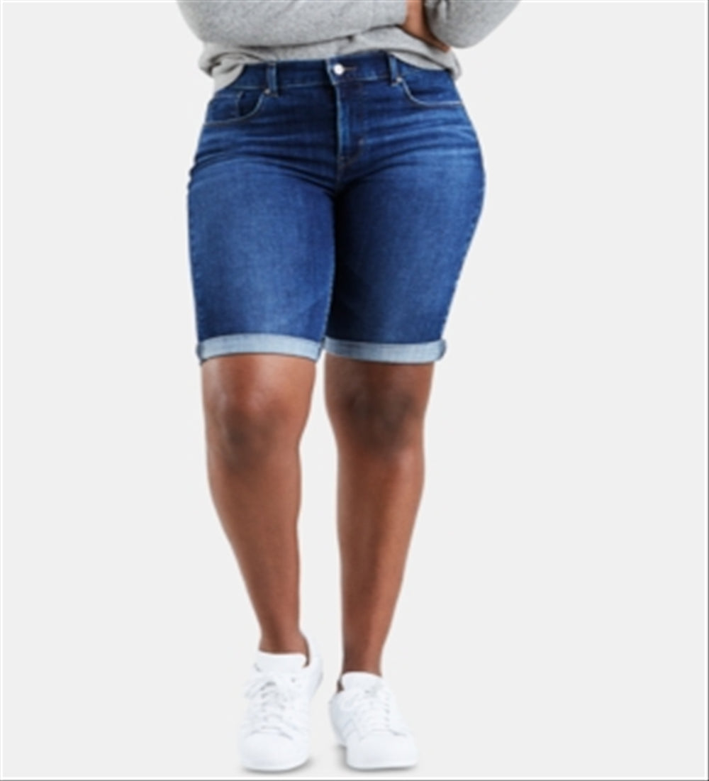 Levi's Women's Denim Bermuda Shorts Blue Size 34-11