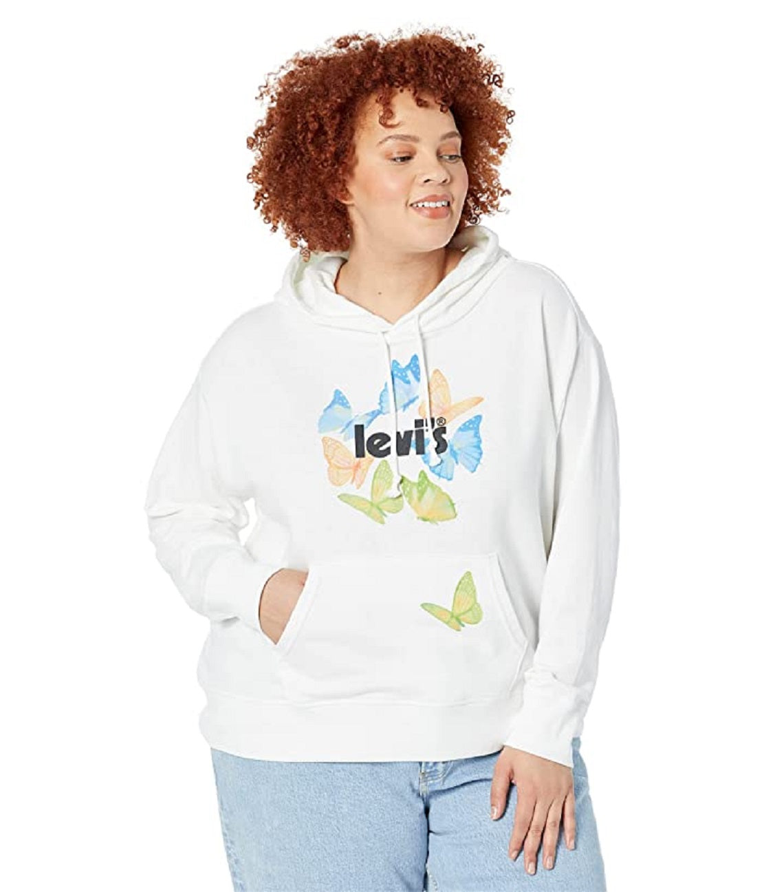 Levi's Women's Graphic Standard Hoodie Blue Size 4X