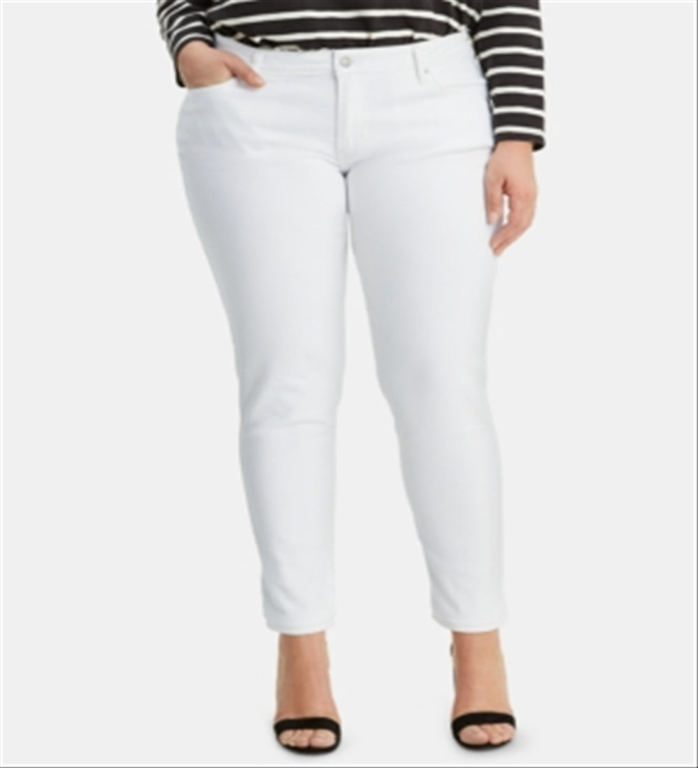Levi's Women's Gwen Straight Leg Jeans White Size 2 Petite
