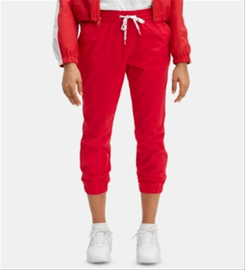 Levi's Women's Jet Set Cotton Denim Jogger Pants Red Size X-Large