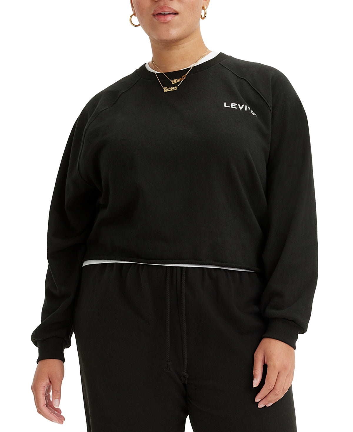 Levi's Women's Laundry Graphic Sweatshirt Black Size 2X