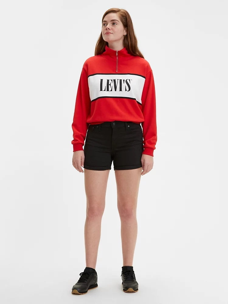 Levi's Women's Mid Length Shorts Black Size 32