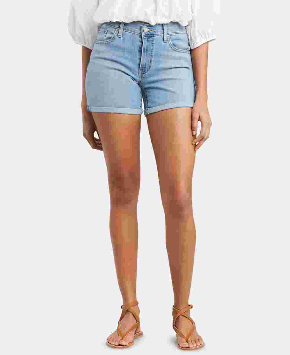Levi's Women's Mid Length Shorts Blue Size 16 W33