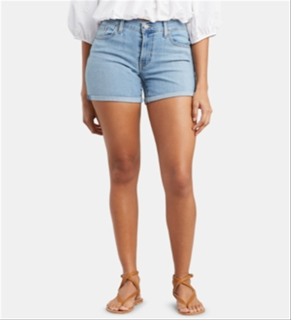 Levi's Women's Mid Length Shorts Blue Size 2