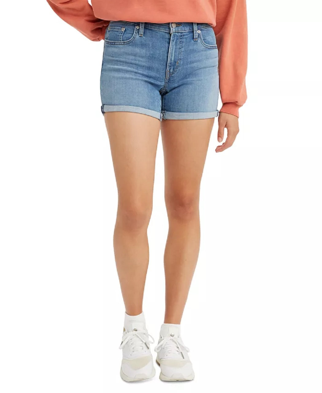 Levi's Women's Mid Length Shorts Blue Size 24