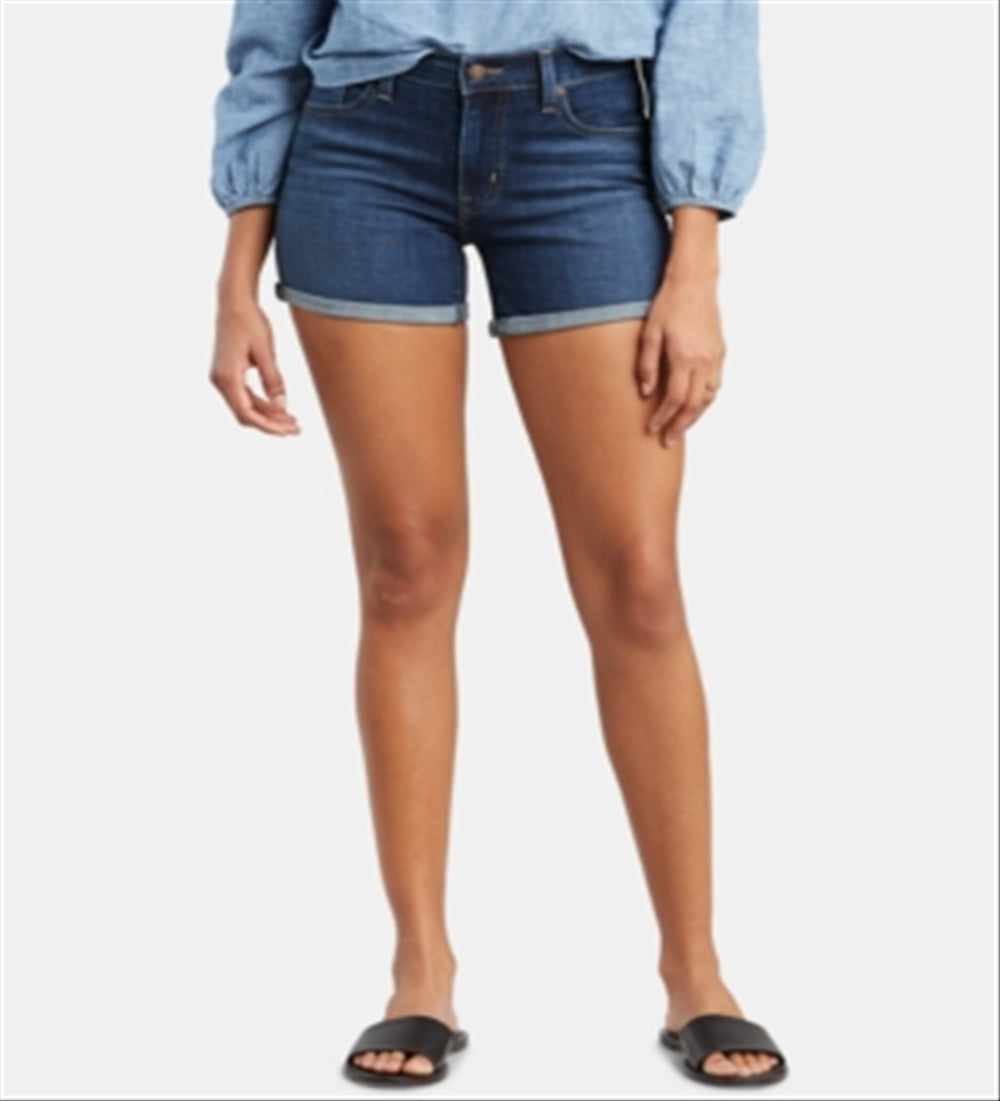 Levi's Women's Mid Length Shorts Blue Size 26