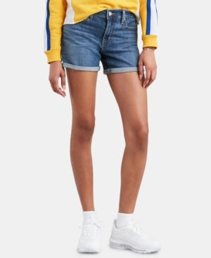 Levi's Women's Mid Length Shorts Blue Size 30