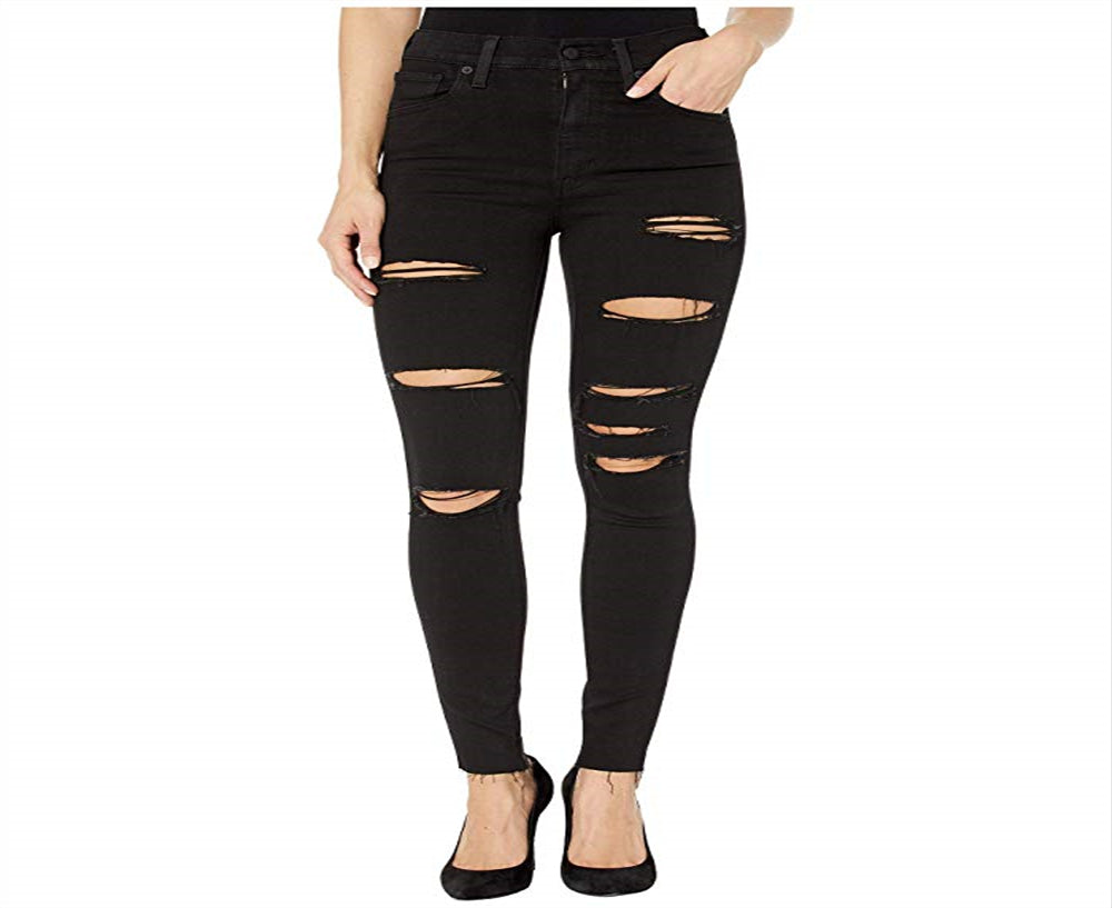 Levi's Women's Mile High Super Skinny Jeans Black Size 24X30
