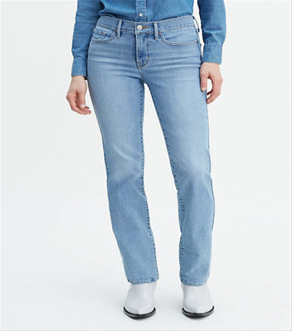 Levi's Women's Shaping Straight Jeans Blue Size 29X32