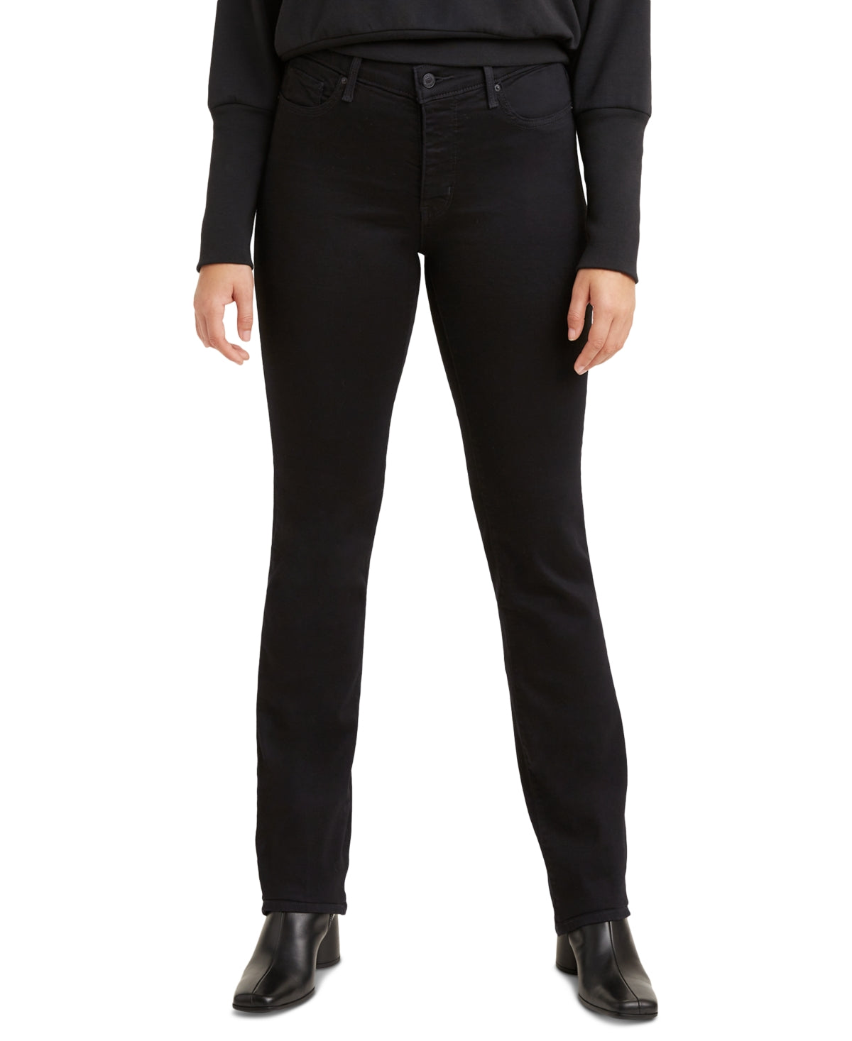 Levi's Women's Shaping Straight Leg Jeans Black Size 30
