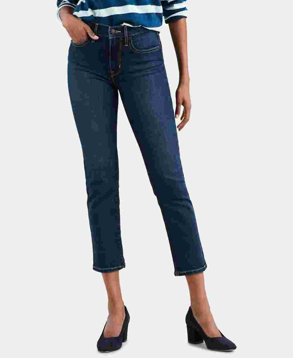 Levi's Women's Straight Leg Cropped Jeans Blue Size 31