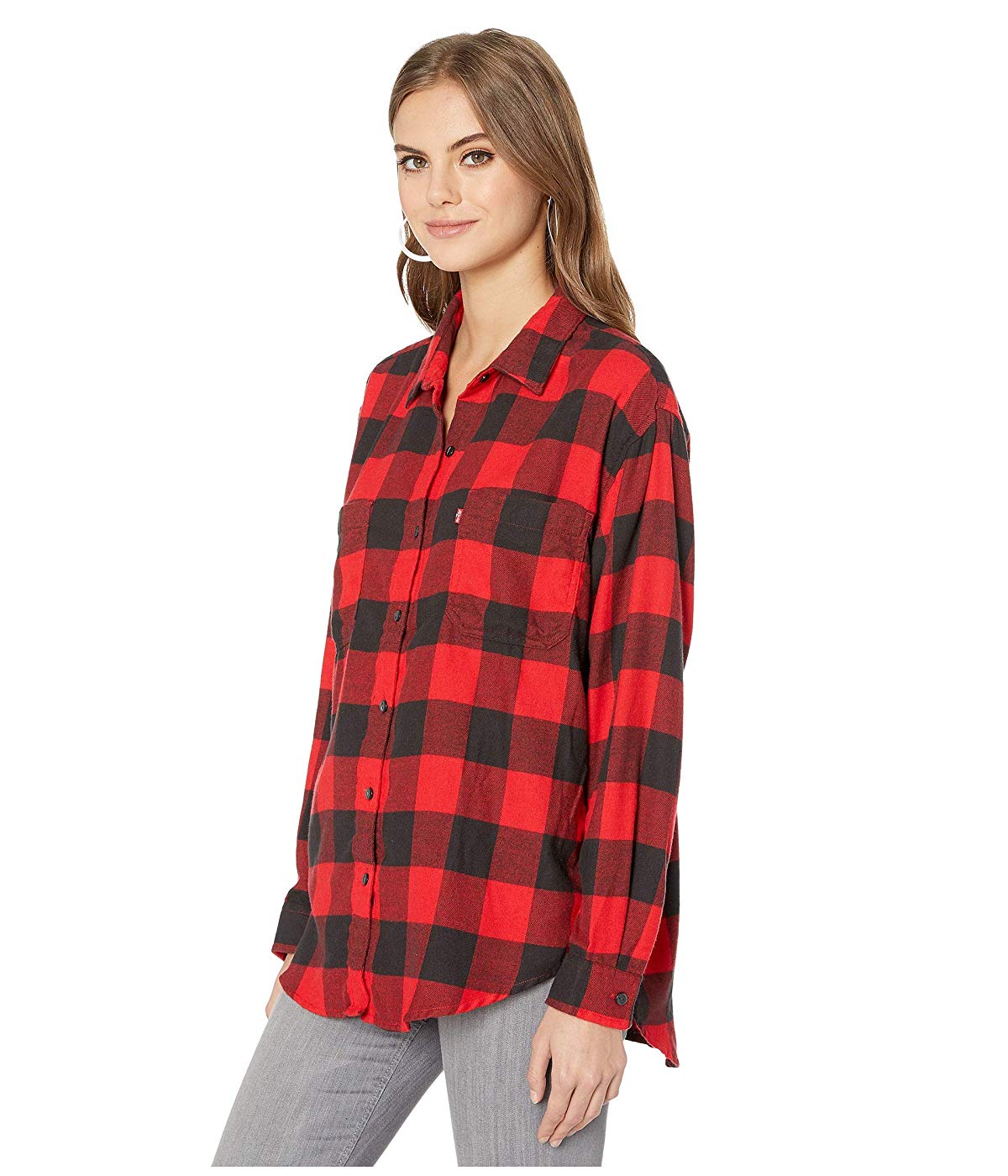 Levi's Women's Utility Shirt Red Size X-Small