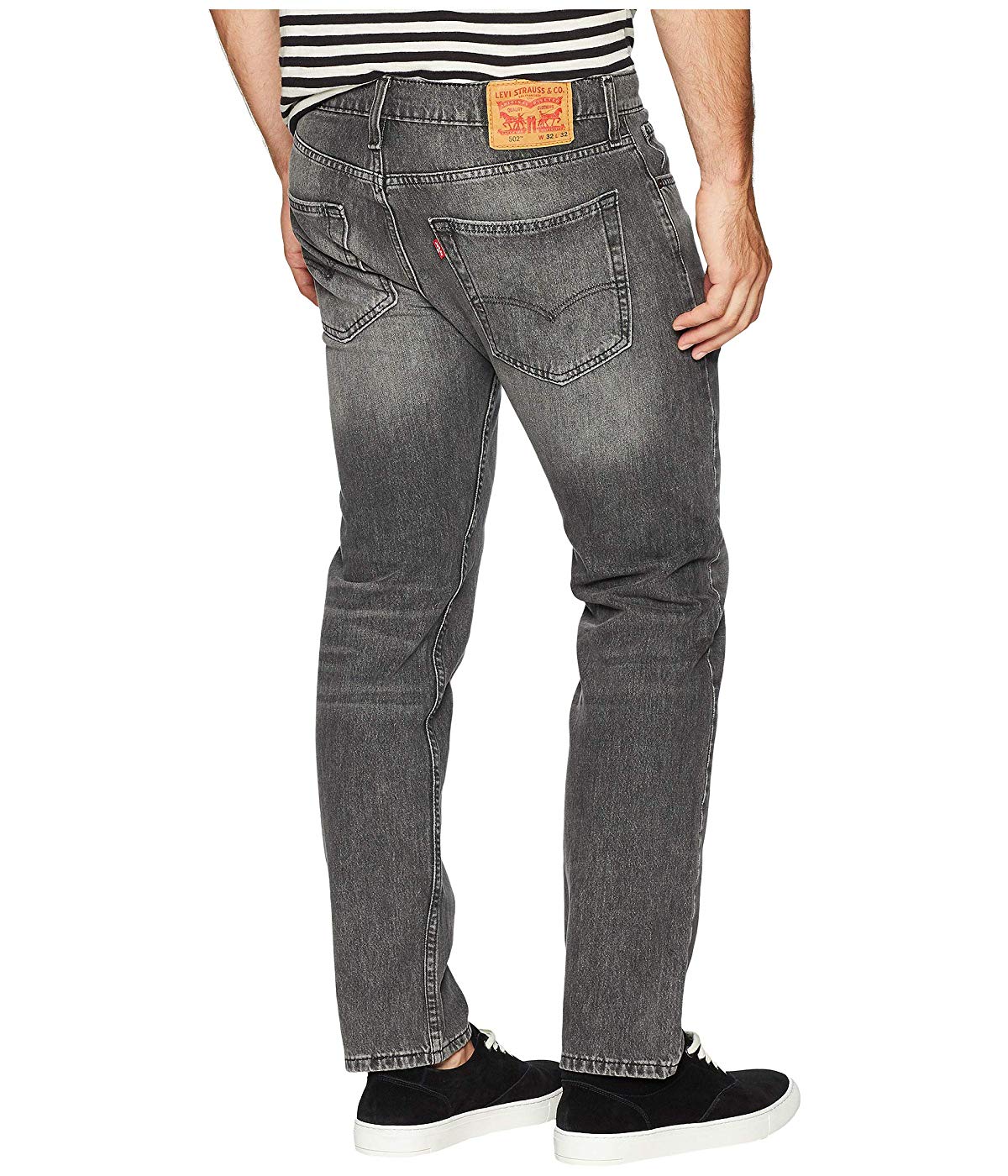 Levi Strauss Men's 502 Regular Taper Jeans Gray Size 38X32