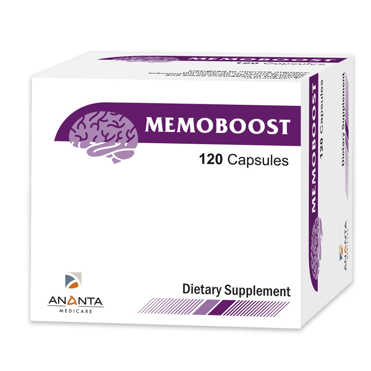 MEMOBOOST Ananta Medicare Limited Improve Memory, Concentration & Learning Ability, Dietary Supplement - 120 Capsules
