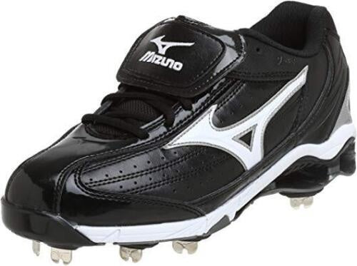 Mizuno Men's 9-Spike Classic Low GSize 5 LC Baseball Cleat Black/White