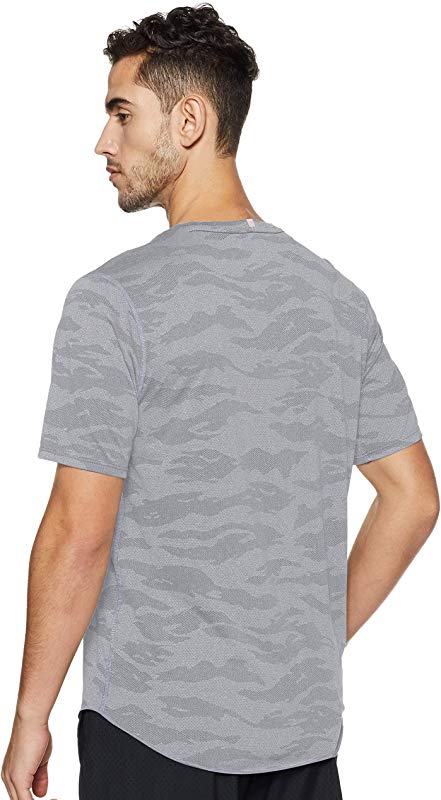 New Balance Men's Q Speed Breathe Short Sleeve Athletic Gray