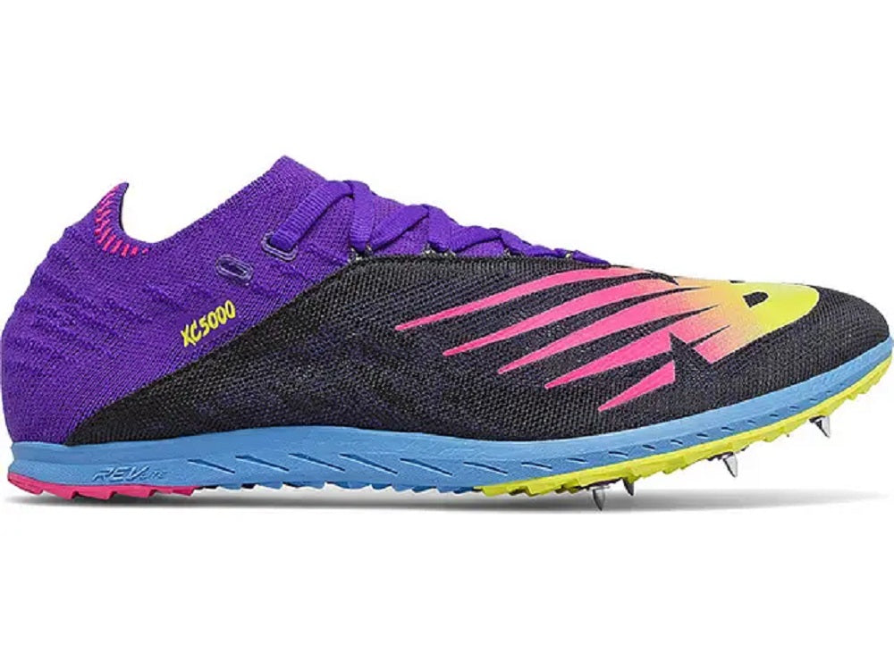New Balance Men's XC 5K V5 Running Shoes Black/Purple Size 13 D Medium US