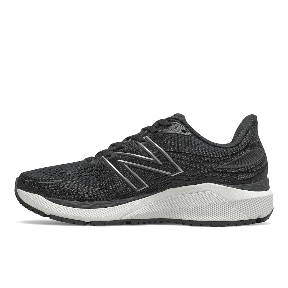 New Balance Women's X 860 V12 Running Shoes Black/White Size 6 B Medium US