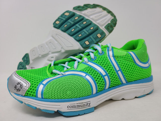 Newton Women's The Learning Garden Running Shoes Lime/Blue Size 5 B(M) Us