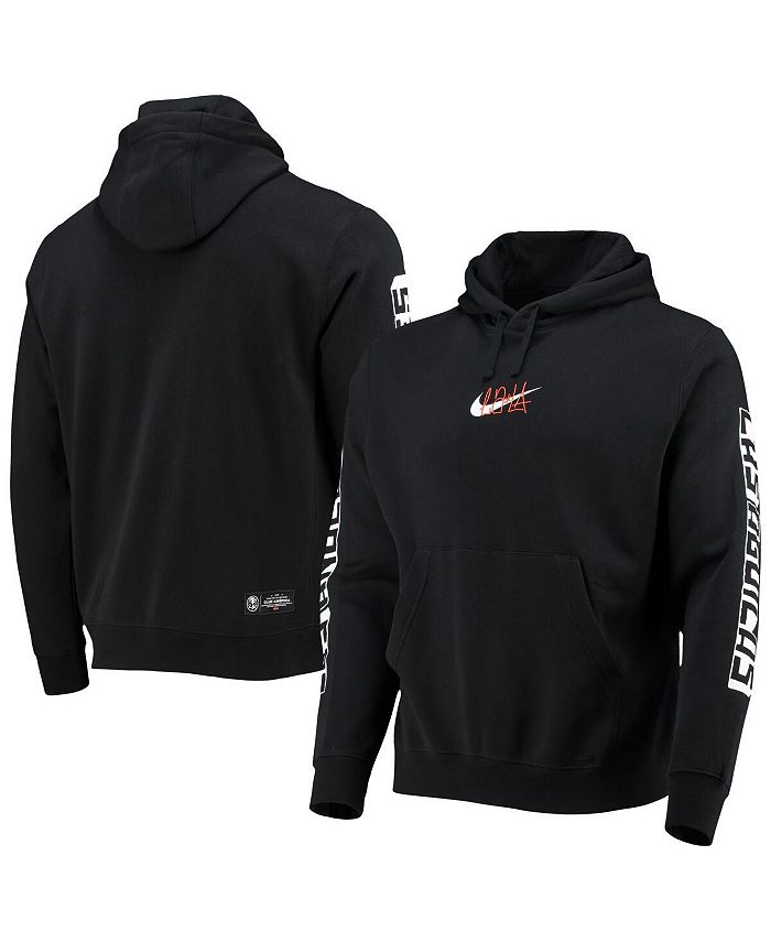 Nike Men's Club America Laxla Club Pullover Hoodie Black Size L