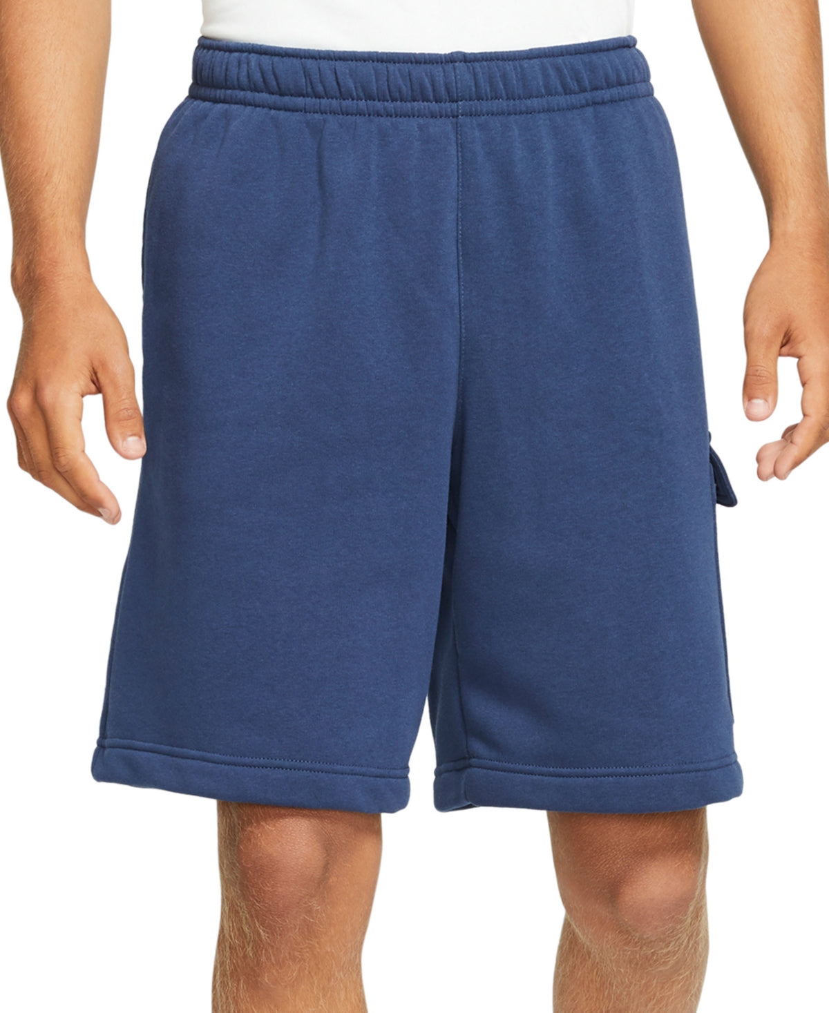 Nike Men's Club Fleece Cargo Shorts Blue Size M