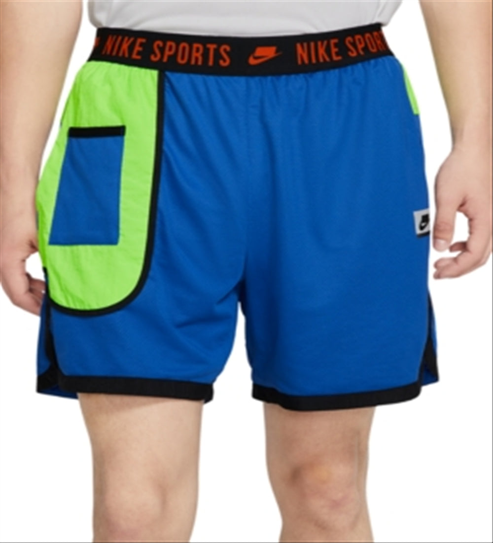 Nike Men's Sport Clash Flex Dri-fit Training Shorts Blue Size Small