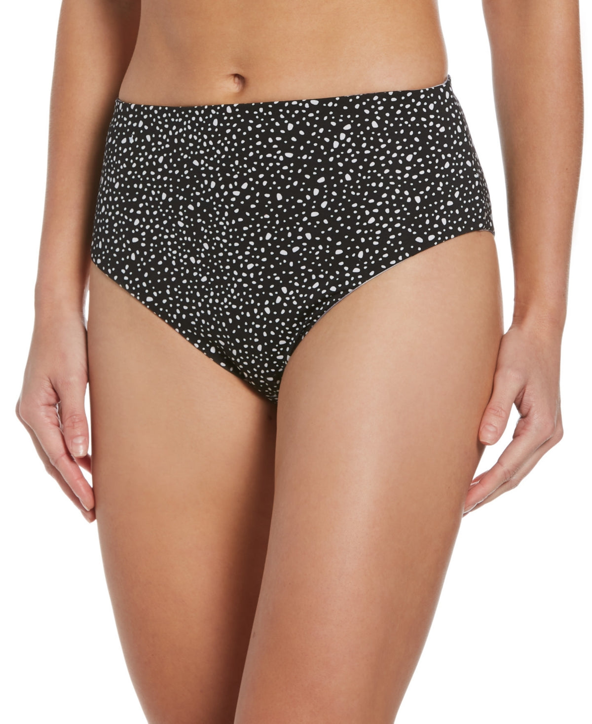 Nike Women's Adventure Reversible High Waist Cheeky Bottoms Swimsuit Black Size Large