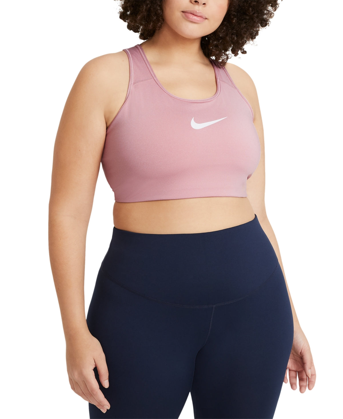 Nike Women's Dri FIT Medium Support Bra Pink Size 1X