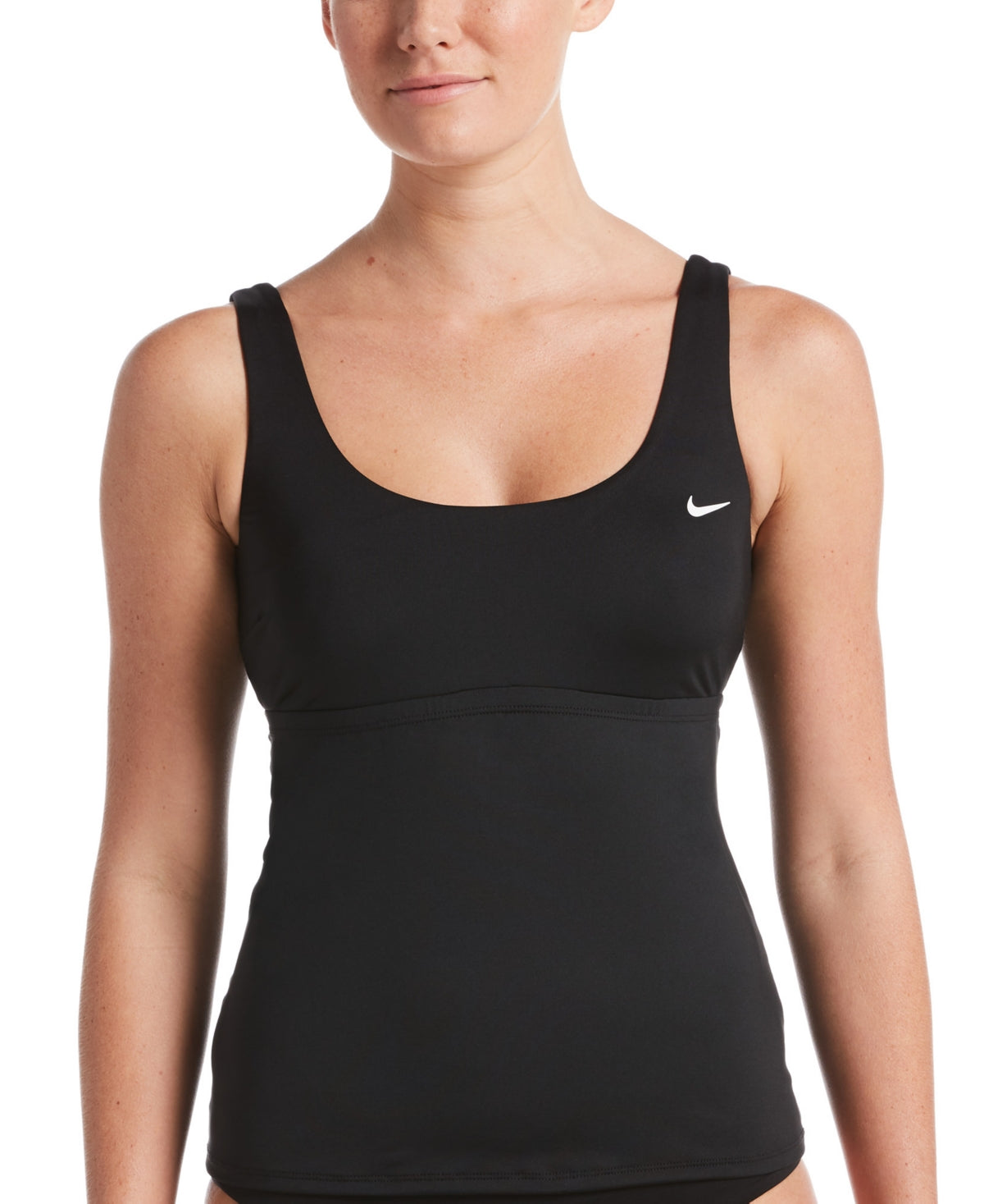 Nike Women's Essential Tankini Top Swimsuit Black Size X-Small