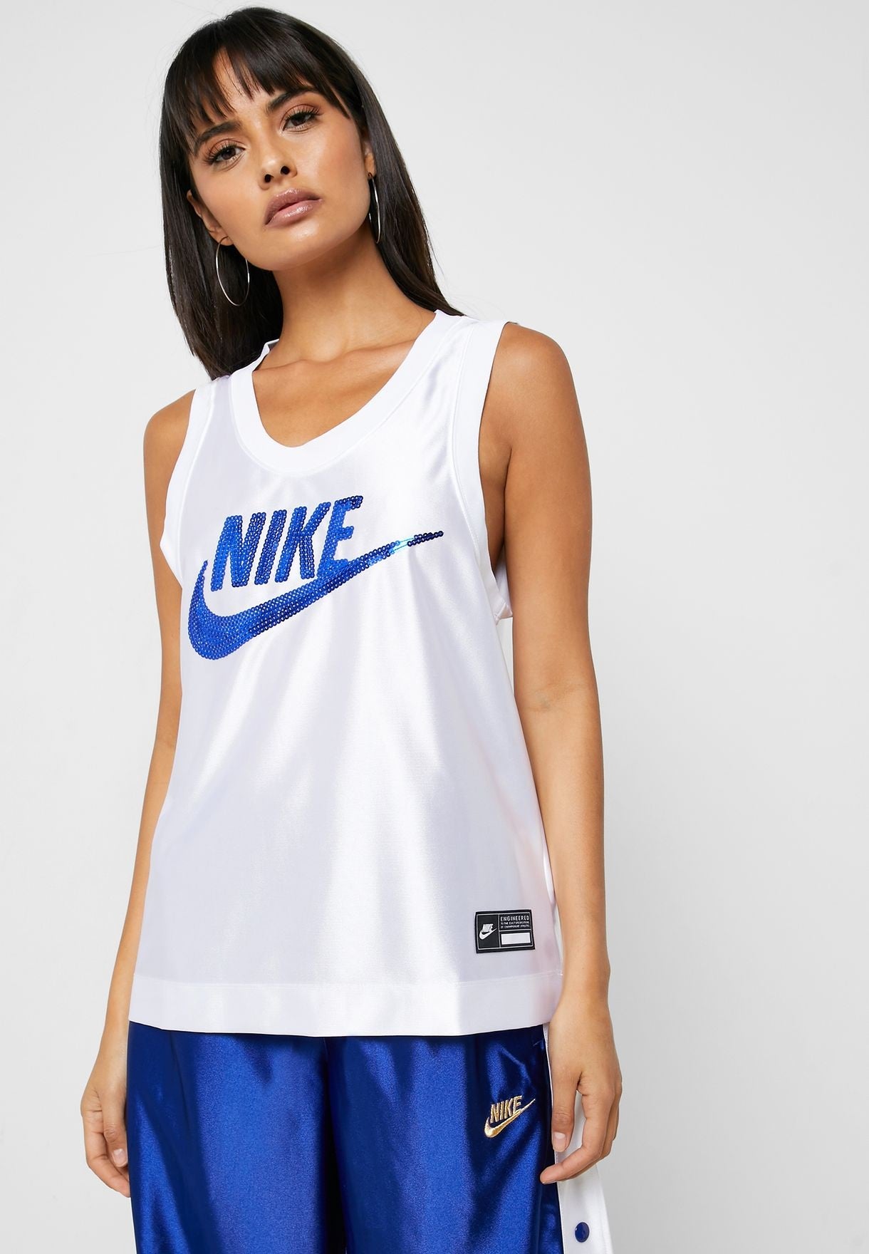 Nike Women's Glam Dunk Vests White Size Small