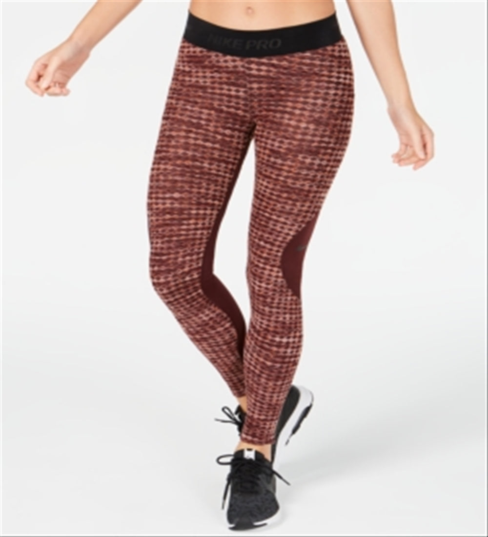 Nike Women's Hyperwarm Fleece Lined Leggings Red Size M