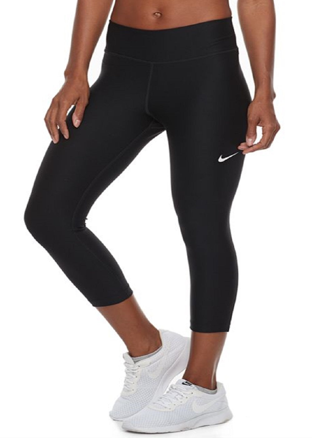 Nike Women's Power Victory Training Midrise Capri Leggings Black Size Small