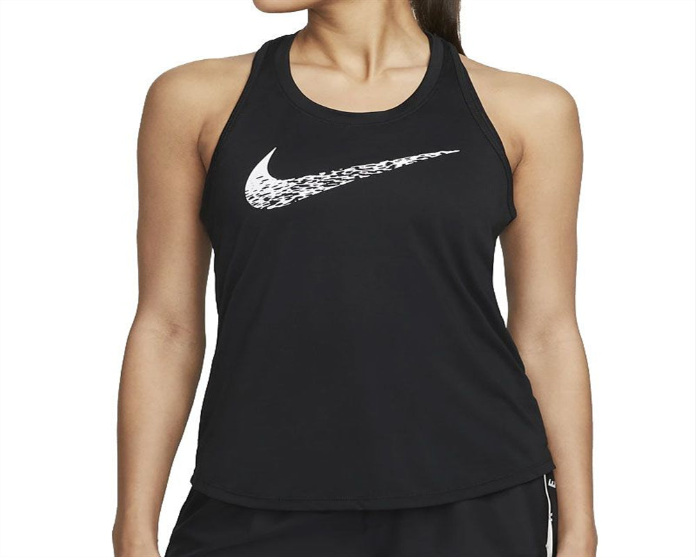 Nike Women's Swoosh Run Tank Top Black Size Large
