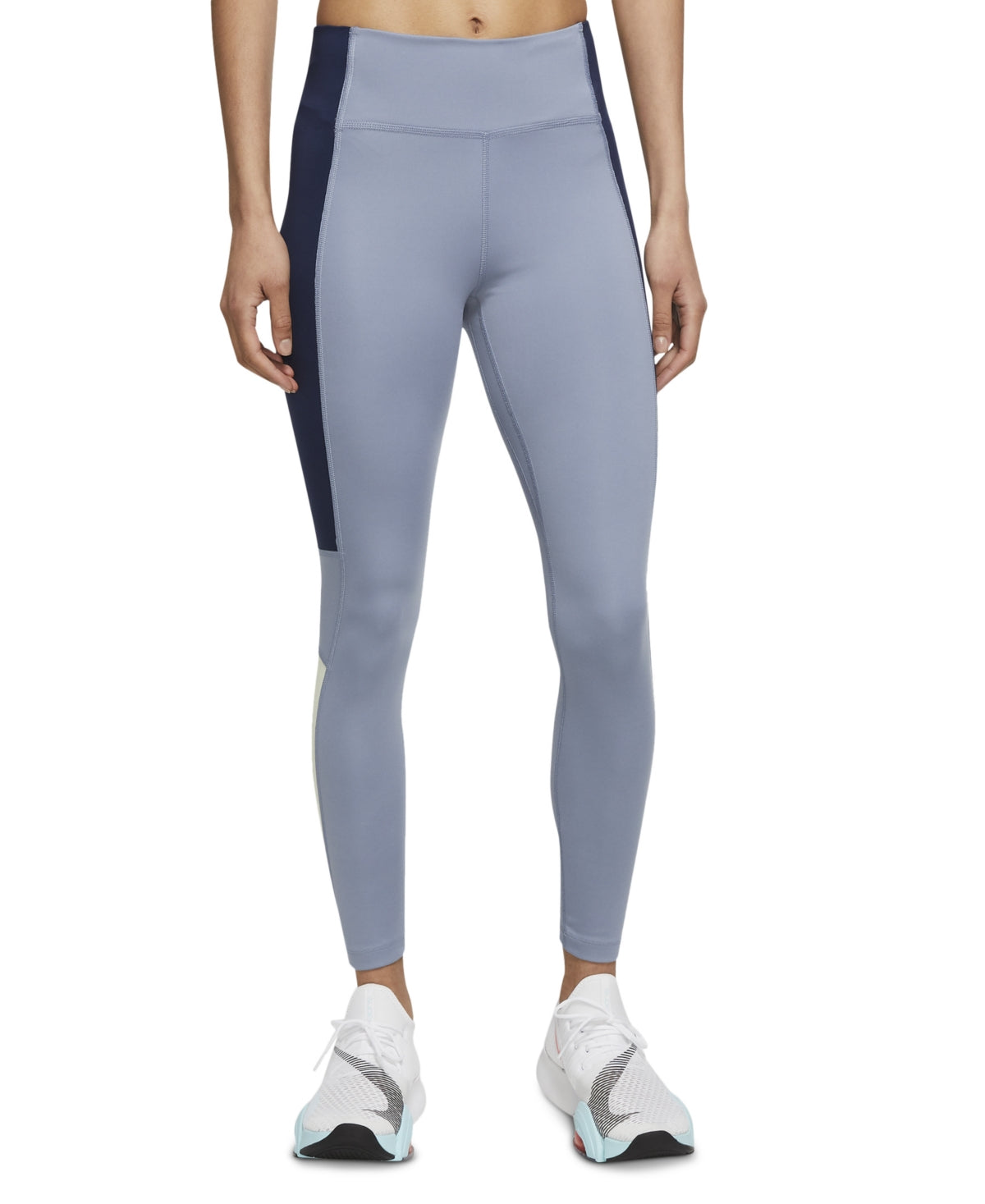 Nike Women's Training Fitness Athletic Leggings Blue Size Medium